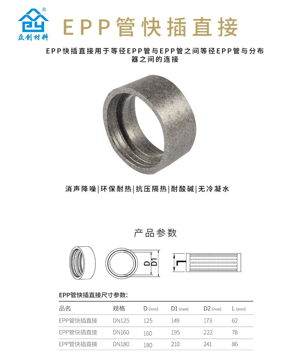 EPP管快插直(zhí)接 EPP管快插(chā)直接