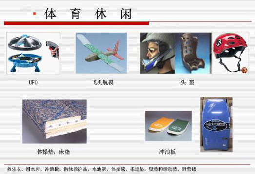 EPP體育休閑(xian)用品材料應用 EPP體育休閑用品材(cai)料應用